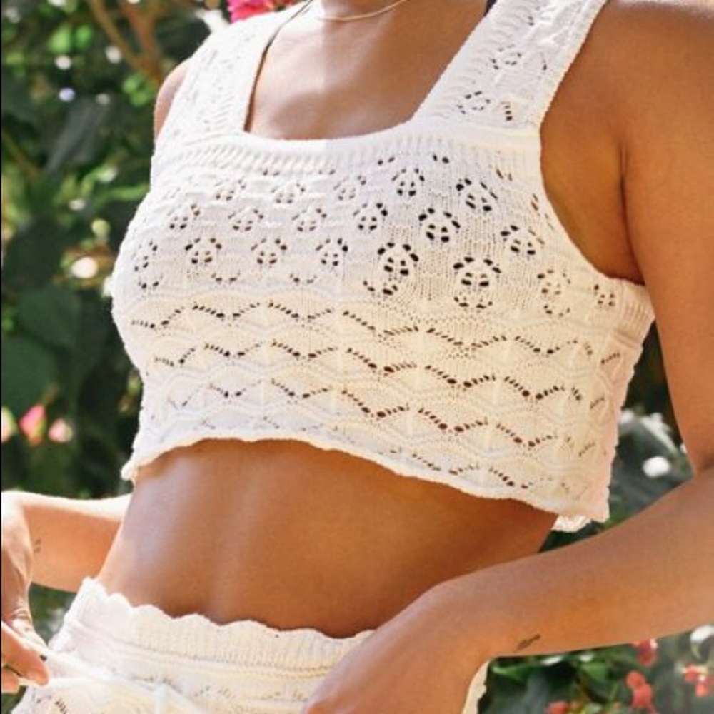 Urban Outfitters Crop Crochet Tank